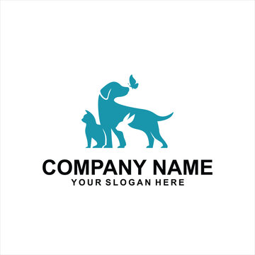medical animal care logo vector