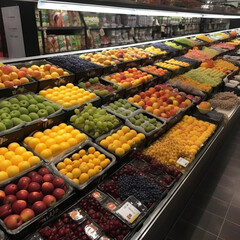 Hortifruti no supermercado criado por IA
