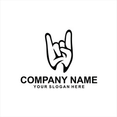 metal dental hand logo vector