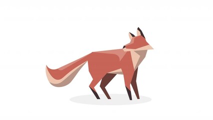 fox animal spring season animation