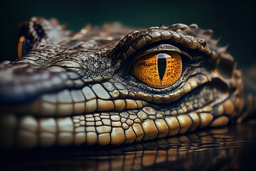 close up of crocodile
