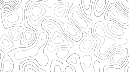 Topographic map background concept. White wave paper curved reliefs abstract background, Abstract topographic contours map background. Vector geographic contour map. 