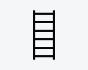 Ladder Steps Step Stairs Stair Staircase Climb Line Black White Silhouette Sign Symbol Icon Clipart Graphic Artwork Pictogram Illustration Vector