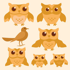 set of owls