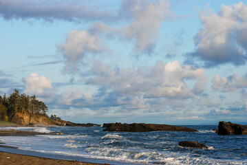 A rugged beach along the West Coast Trail, Vancouver Island, British Columbia
