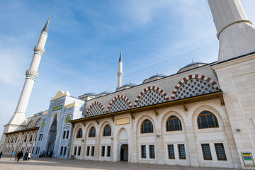 Camlica Mosque architecture, located in Istanbul, Turkey, the largest mosque in Turkiye which was completed and opened on 7 March 2019.