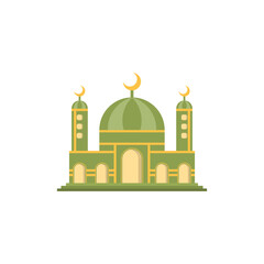 Mosque Islamic Icon Ilustration logo