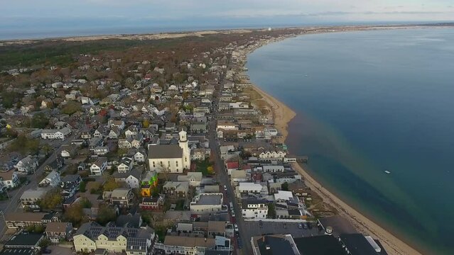 Provincetown, Cape Cod Aerials with Harbor and Wharves