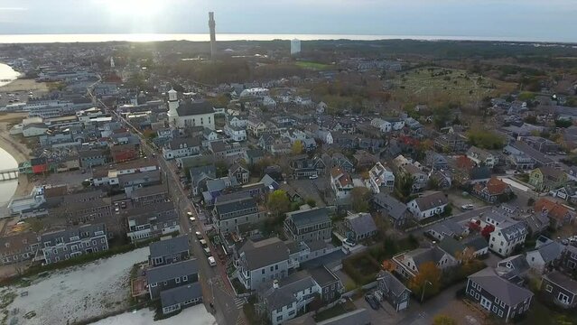 Provincetown, Cape Cod Aerials with Harbor and Wharves