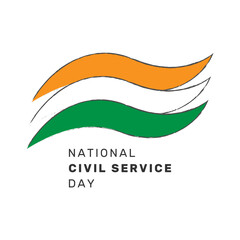 Vector illustration of National Civil Service Day