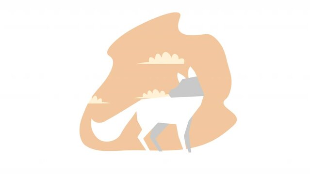 fox animal spring season animation