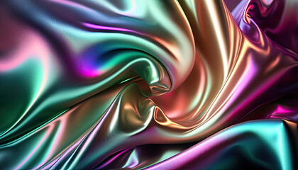 iridescent cloth background by generative AI
