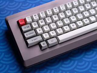 Modern mechanical keyboard with vintage inspired design
