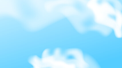 Abstract blue background with white cloud