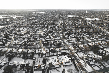 aerial view of the city