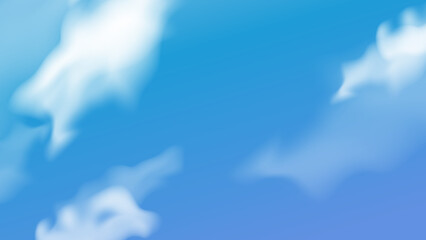 Abstract white cloud in blue background