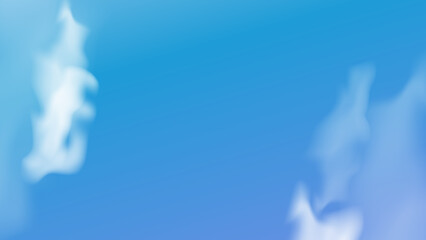 Abstract white cloud in blue background