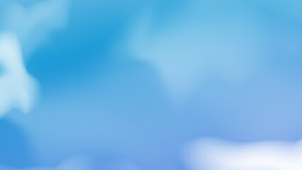 Abstract white cloud in blue background
