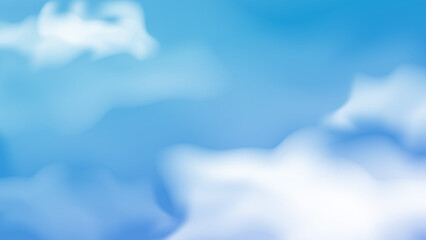 Abstract white cloud in blue background