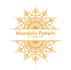 Mandala Pattern frame illustration 