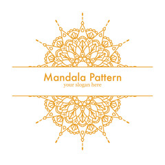 Mandala Pattern frame illustration 