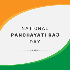 Vector illustration of National Panchayati Raj Day - obrazy, fototapety, plakaty