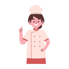 Woman chef illustration