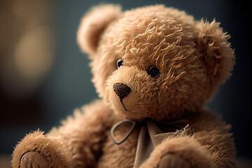cute brown furry teddy bear