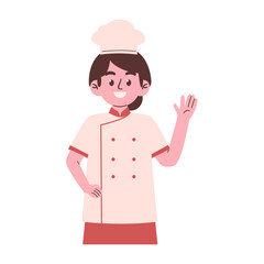 Woman chef illustration