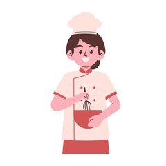Woman chef illustration