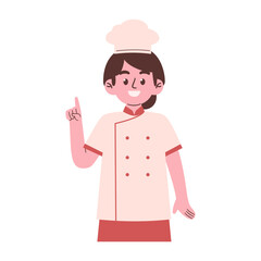Woman chef illustration