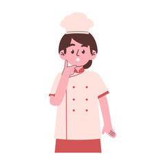 Woman chef illustration