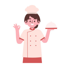 Woman chef illustration