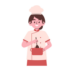 Woman chef illustration