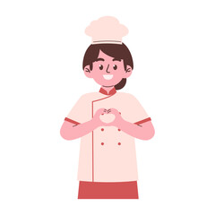 Woman chef illustration