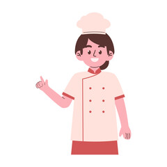 Woman chef illustration