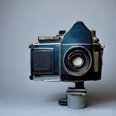 old film camera. Generative AI.
