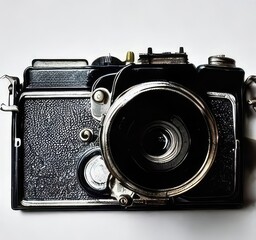 old photo camera. Generative AI.