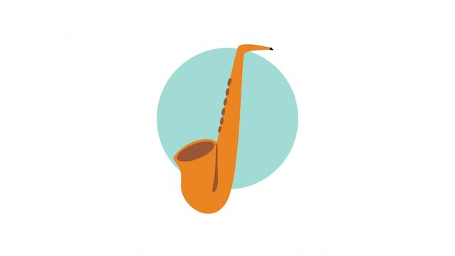 saxo jazz instrument musical animation