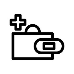 band aid icon or logo isolated sign symbol vector illustration - high quality black style vector icons
