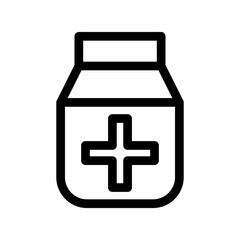bottle medicine icon or logo isolated sign symbol vector illustration - high quality black style vector icons
