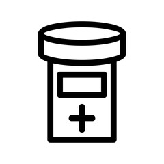 bottle medicine icon or logo isolated sign symbol vector illustration - high quality black style vector icons
