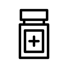 bottle medicine icon or logo isolated sign symbol vector illustration - high quality black style vector icons
