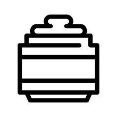 cream icon or logo isolated sign symbol vector illustration - high quality black style vector icons
