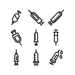 injection icon or logo isolated sign symbol vector illustration - high quality black style vector icons
