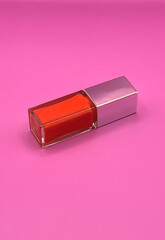 Red liquid lipstick closed