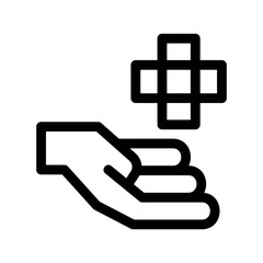 insurance healthcare icon or logo isolated sign symbol vector illustration - high quality black style vector icons
