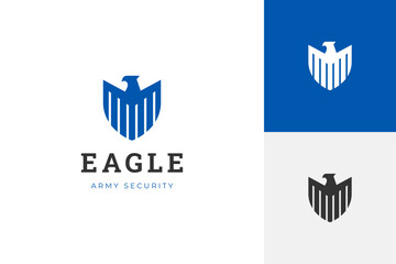 eagle shield logo design, phoenix vector emblem logo element, bird falcon vector wings logo template