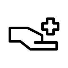 insurance healthcare icon or logo isolated sign symbol vector illustration - high quality black style vector icons
