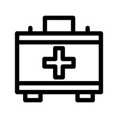 medical box icon or logo isolated sign symbol vector illustration - high quality black style vector icons
